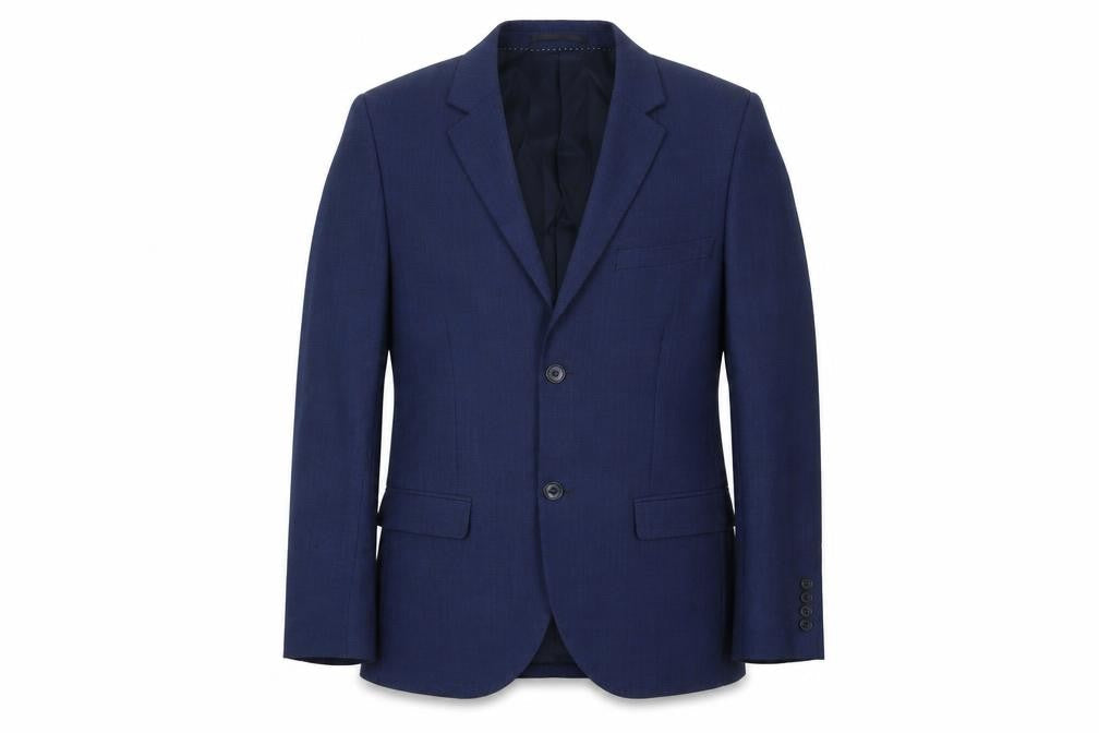Topman Men’s Blue Slim Fit Wool Blend Blazer Jacket Size 36