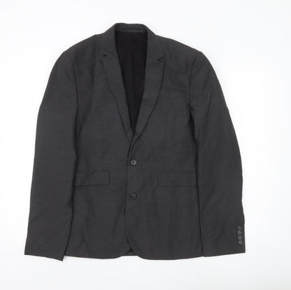 Additional front view of ASOS Men’s Grey Slim Fit 38 Chest Blazer Jacket Formal