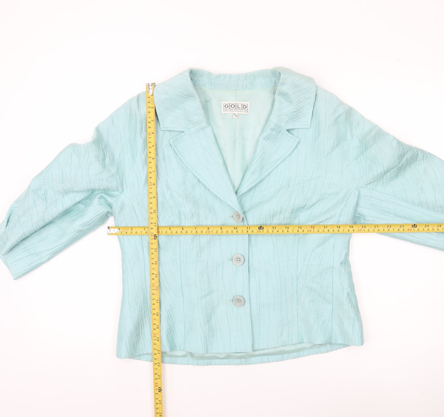 Gold by Michael H Women’s Blue Size 14 Single Breasted Suit Jacket