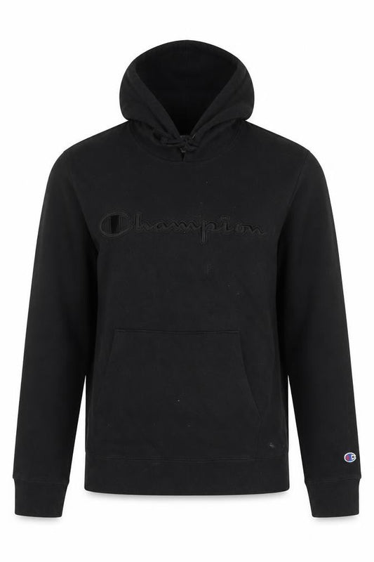 Champion Men’s Black Pullover Hoodie Medium Logo Hooded Sweatshirt