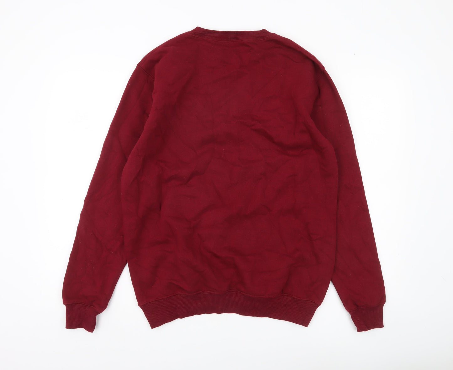 Cotton Traders Men’s Red Pullover Sweatshirt Size M Crew Neck