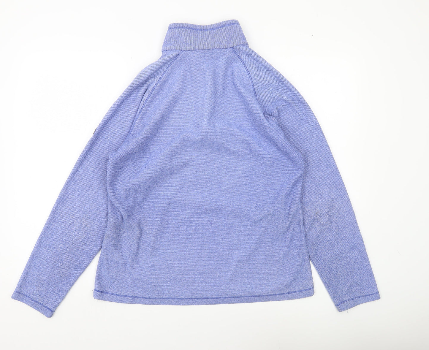 Regatta Womens Blue 1/4 Zip Sweatshirt UK 14 Polyester Outdoor Top