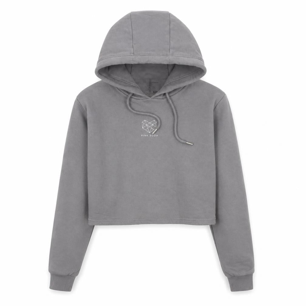 Pink Soda Women’s Grey Hoodie UK 8 Hooded Pullover Sweatshirt