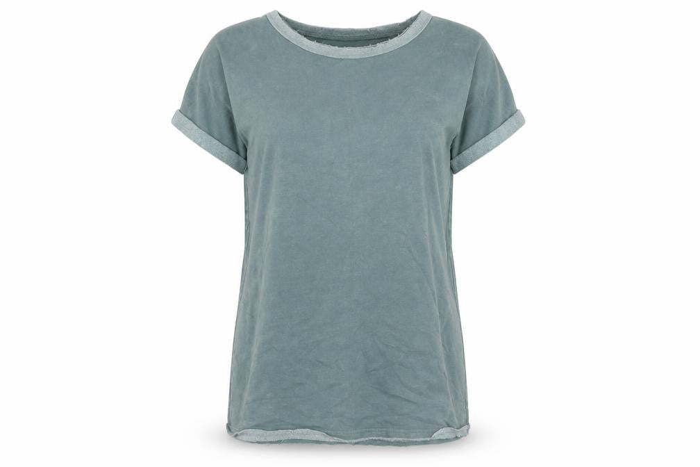 Silence + Noise Women’s Green T-Shirt Dress Size L Cotton Blend