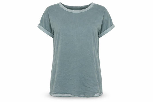 Silence + Noise Women’s Green T-Shirt Dress Size L Cotton Blend
