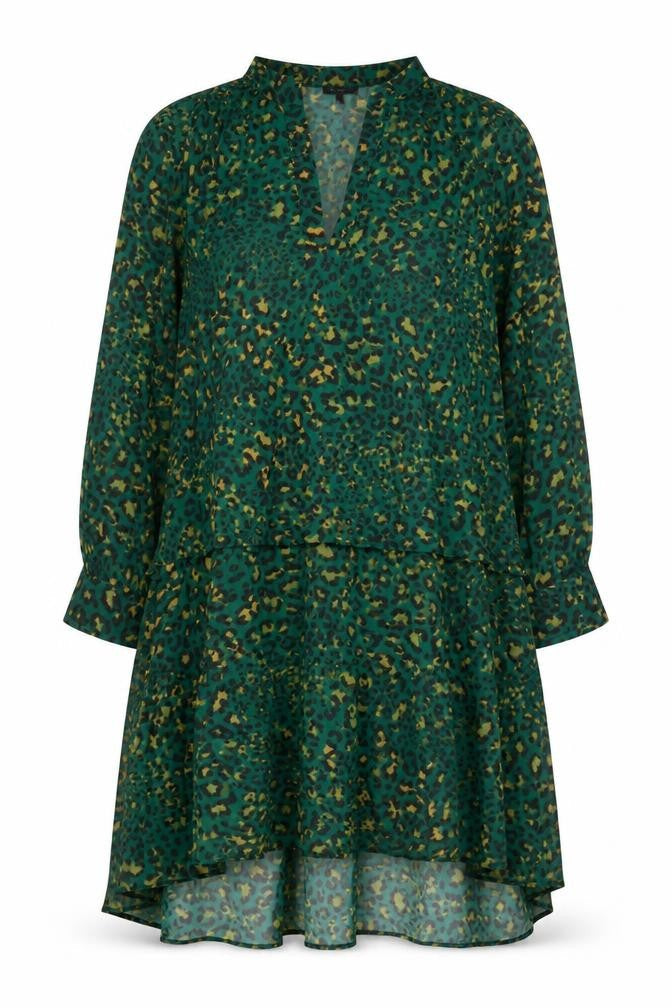 Live Unlimited London Women’s Green Leopard Shift Dress Size 20