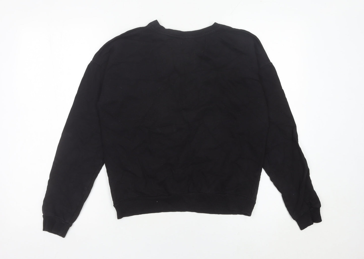 Disney Women’s Black Mickey Mouse Sweatshirt Size 12 Pullover