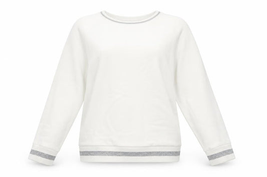 Karl Lagerfeld Women’s White Sweatshirt Medium Logo Detail