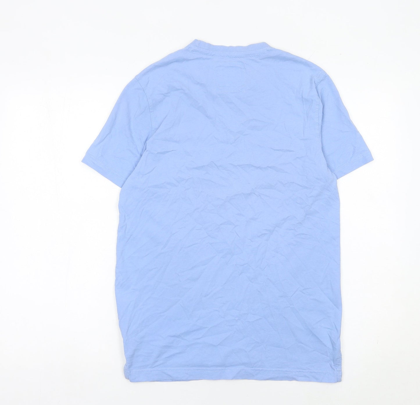 Crew Clothing Company Men's Blue Small Regular Fit Cotton T-Shirt