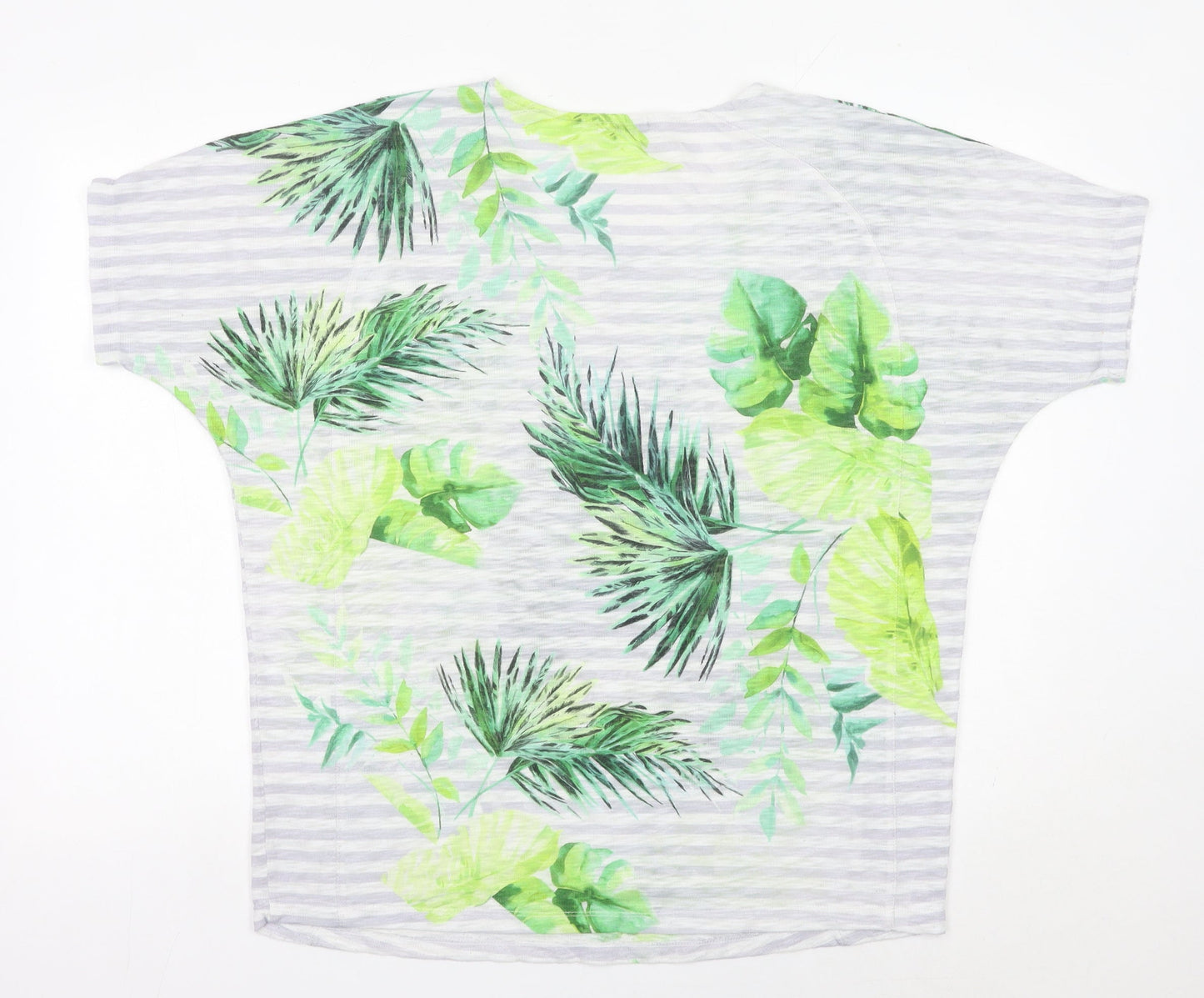 Roman Women’s Multicoloured Tropical Sequin T-Shirt Size 14