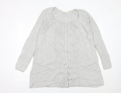 Marks & Spencer Women’s Grey Knitted Cardigan Size M