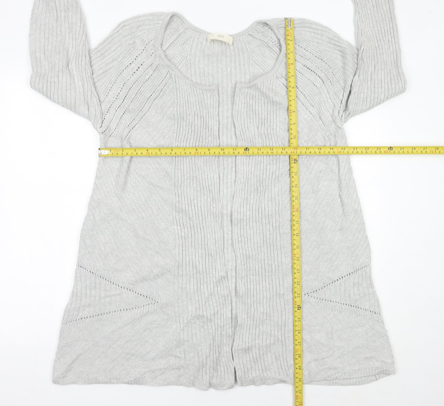 Marks and Spencer Women’s Grey Knitted Cardigan Size M