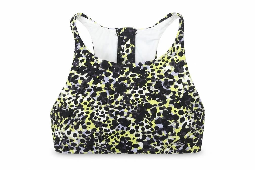 Next Womens Multicoloured Sports Bra UK 16 Racerback Zip Front
