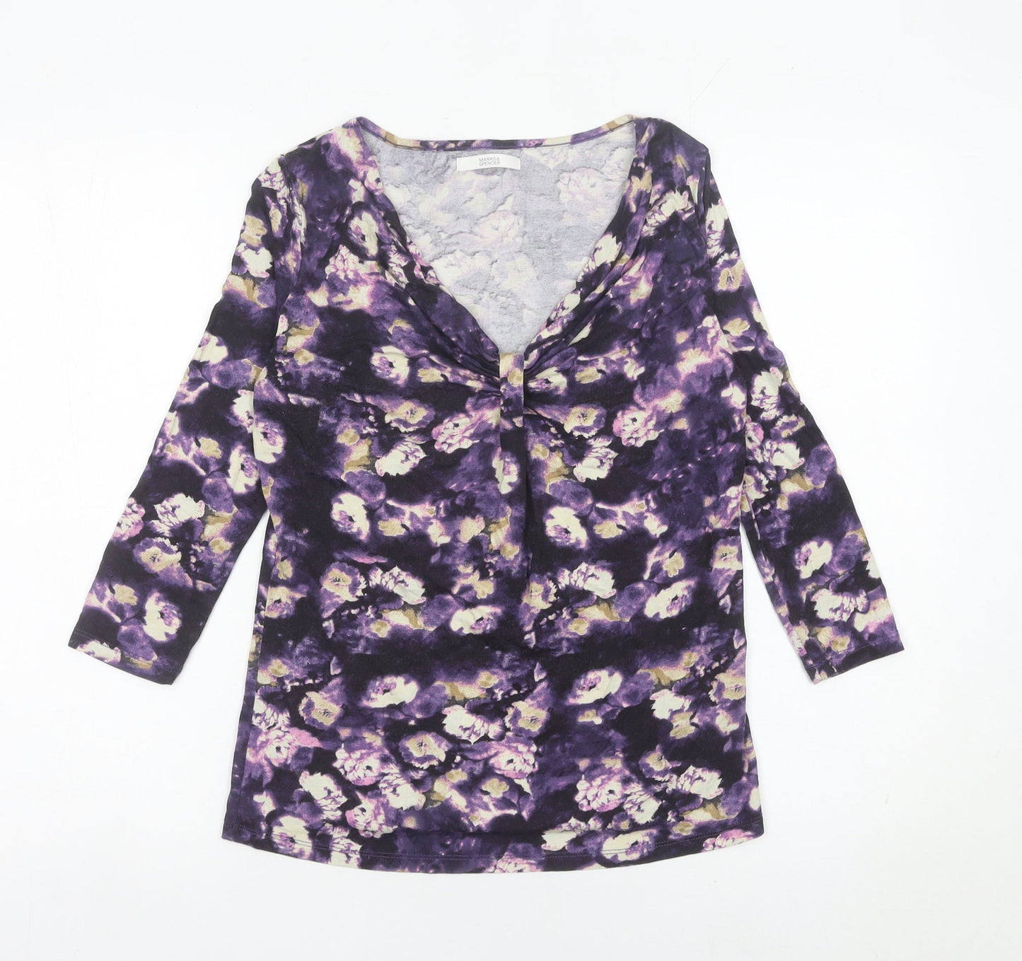 Marks and Spencer Women’s Multicoloured Floral Tunic Blouse UK 8