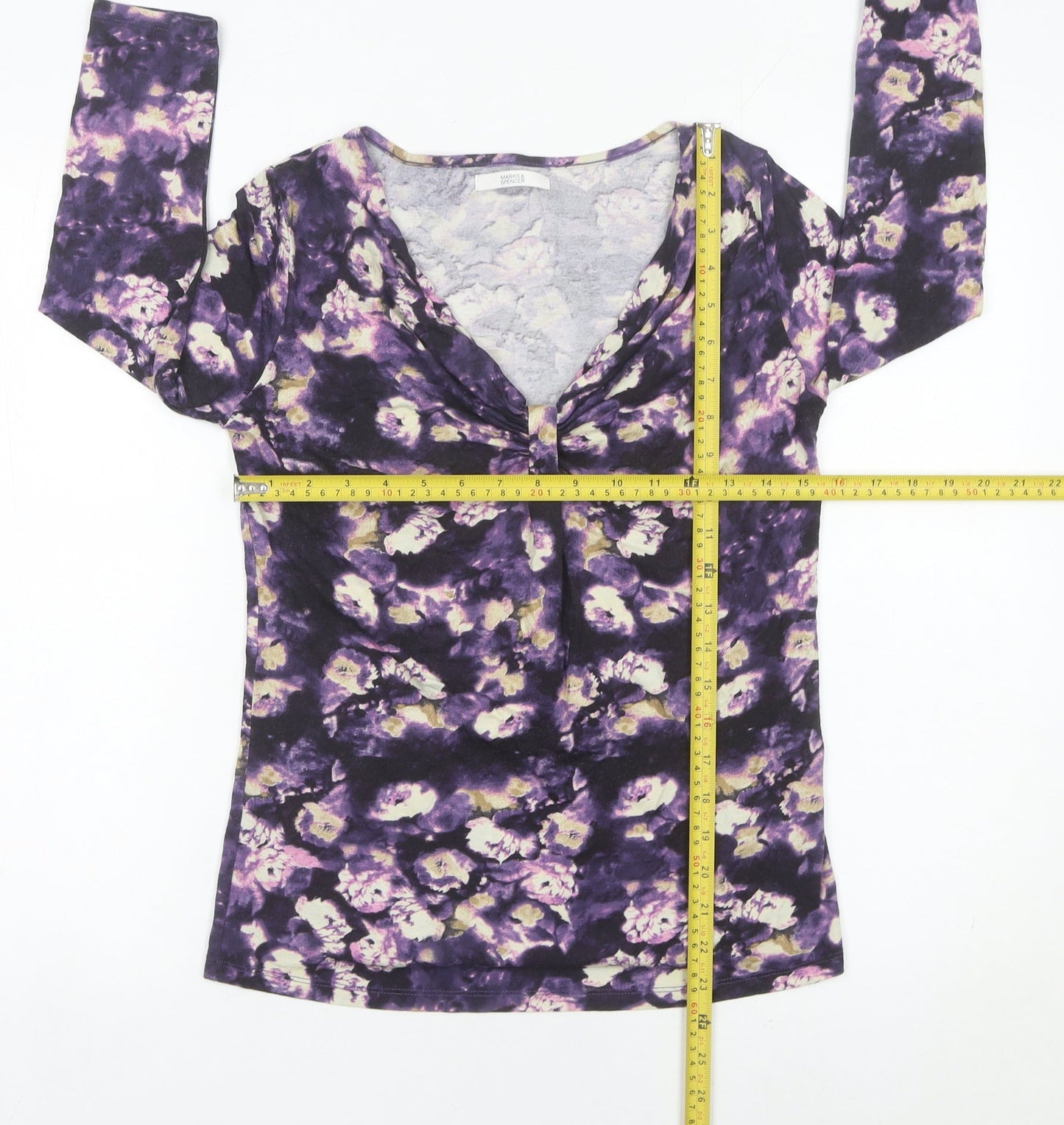 Marks and Spencer Women’s Multicoloured Floral Tunic Blouse UK 8