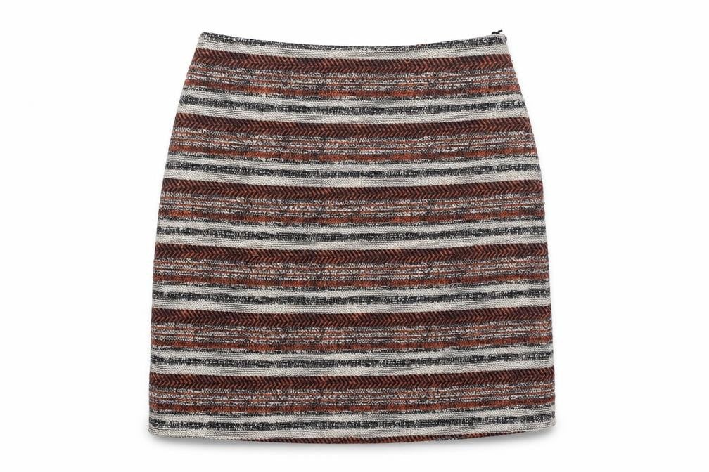 Bonmarché Women’s Multicoloured Striped Knee Length Pencil Skirt Size 14