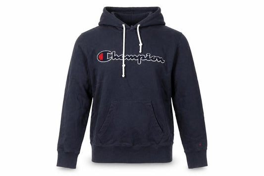 Champion Men’s XS Navy Hoodie Pullover Logo Embroidered Cotton