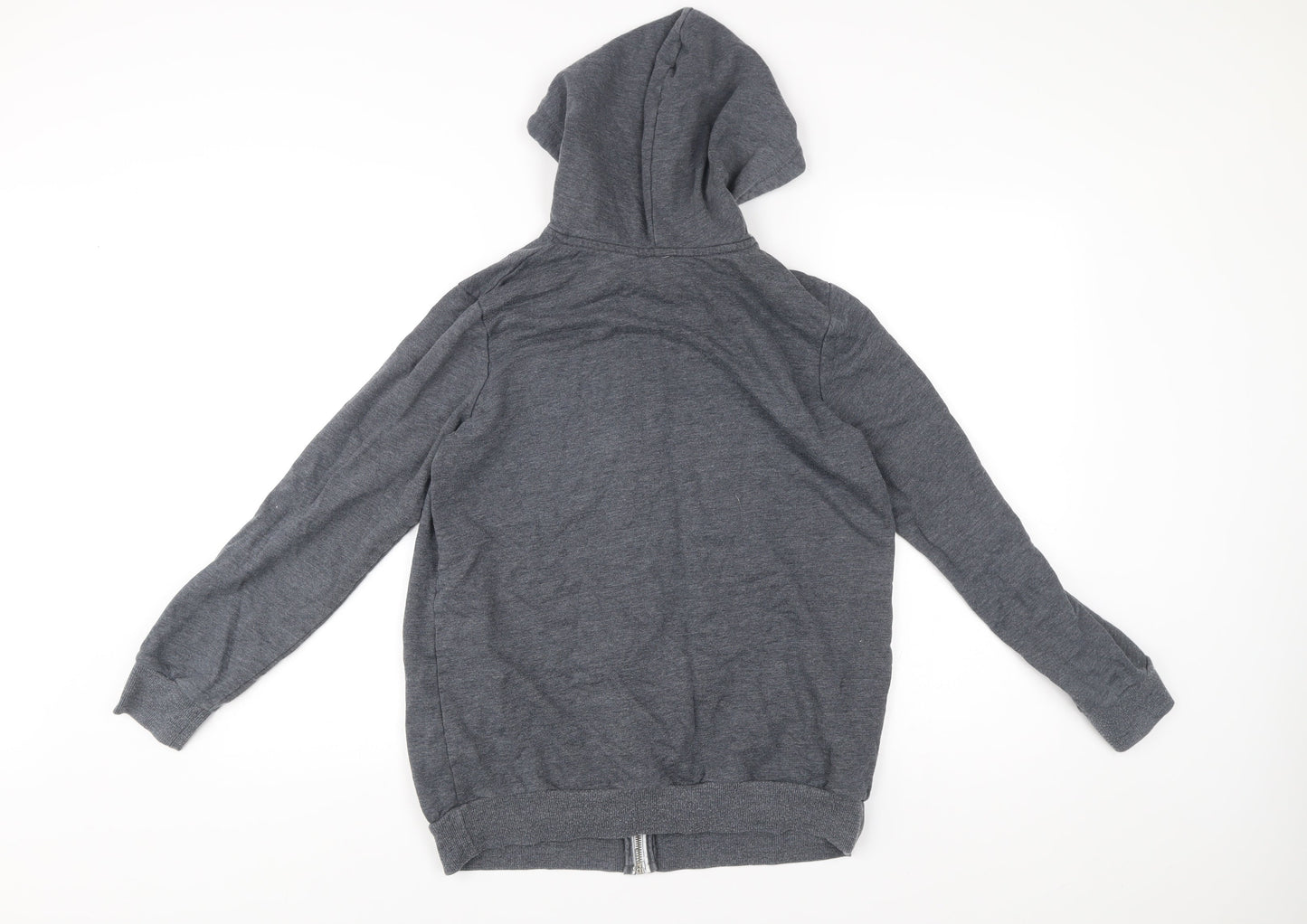 ASOS Women’s Grey Full Zip Hoodie Size 8 Regular Fit Casual