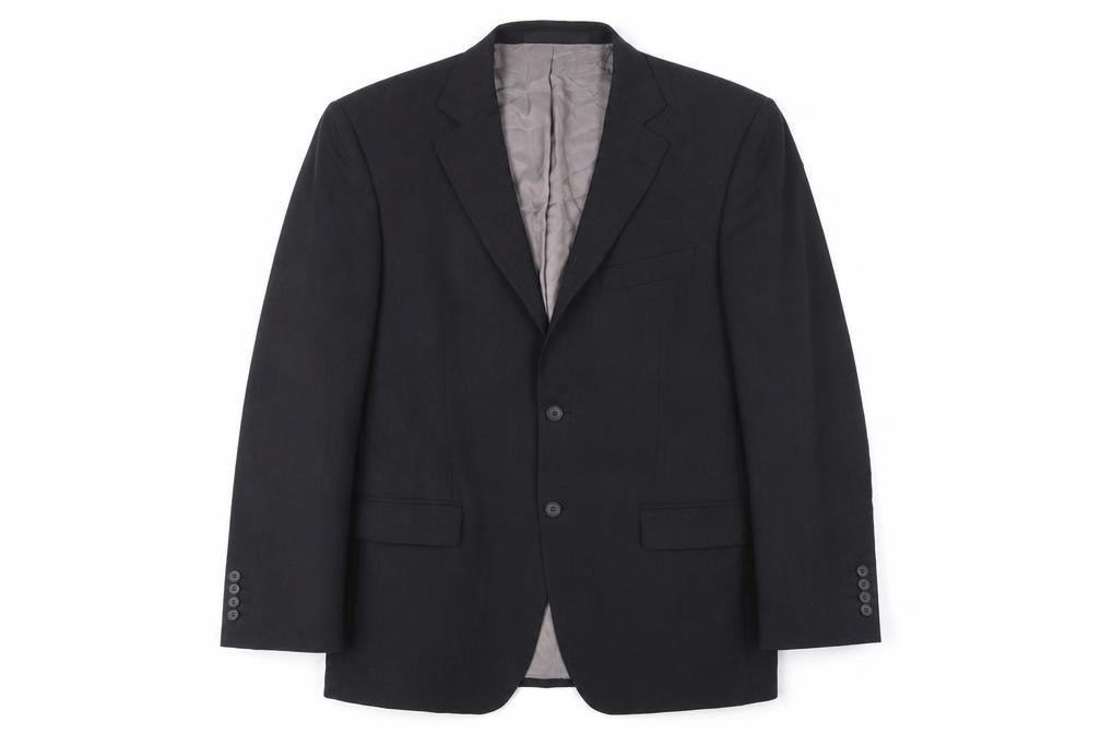 Marks & Spencer Mens Charcoal Grey Wool Suit Jacket 40in Chest Regular Fit