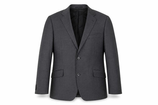 T.M. Lewin Men's Grey Wool Blazer Jacket Size 44R Formal Classic
