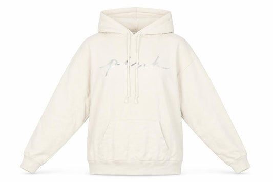 Victoria's Secret PINK Women’s Beige Sequin Logo Hoodie XS