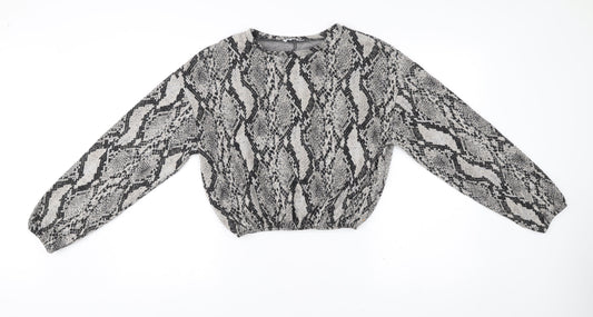 Zara Women’s Multicoloured Snake Print Pullover Sweatshirt Size S