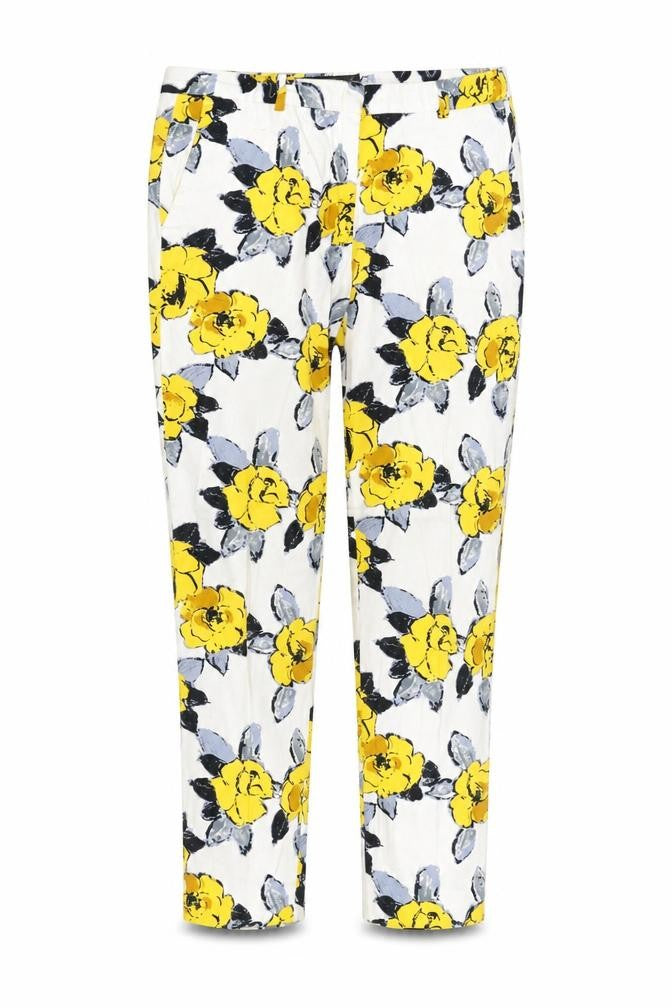 Zara Women’s Multicoloured Floral Slim Chino Trousers Size 10