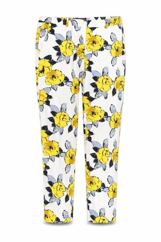 Zara Women’s Multicoloured Floral Slim Chino Trousers Size 10