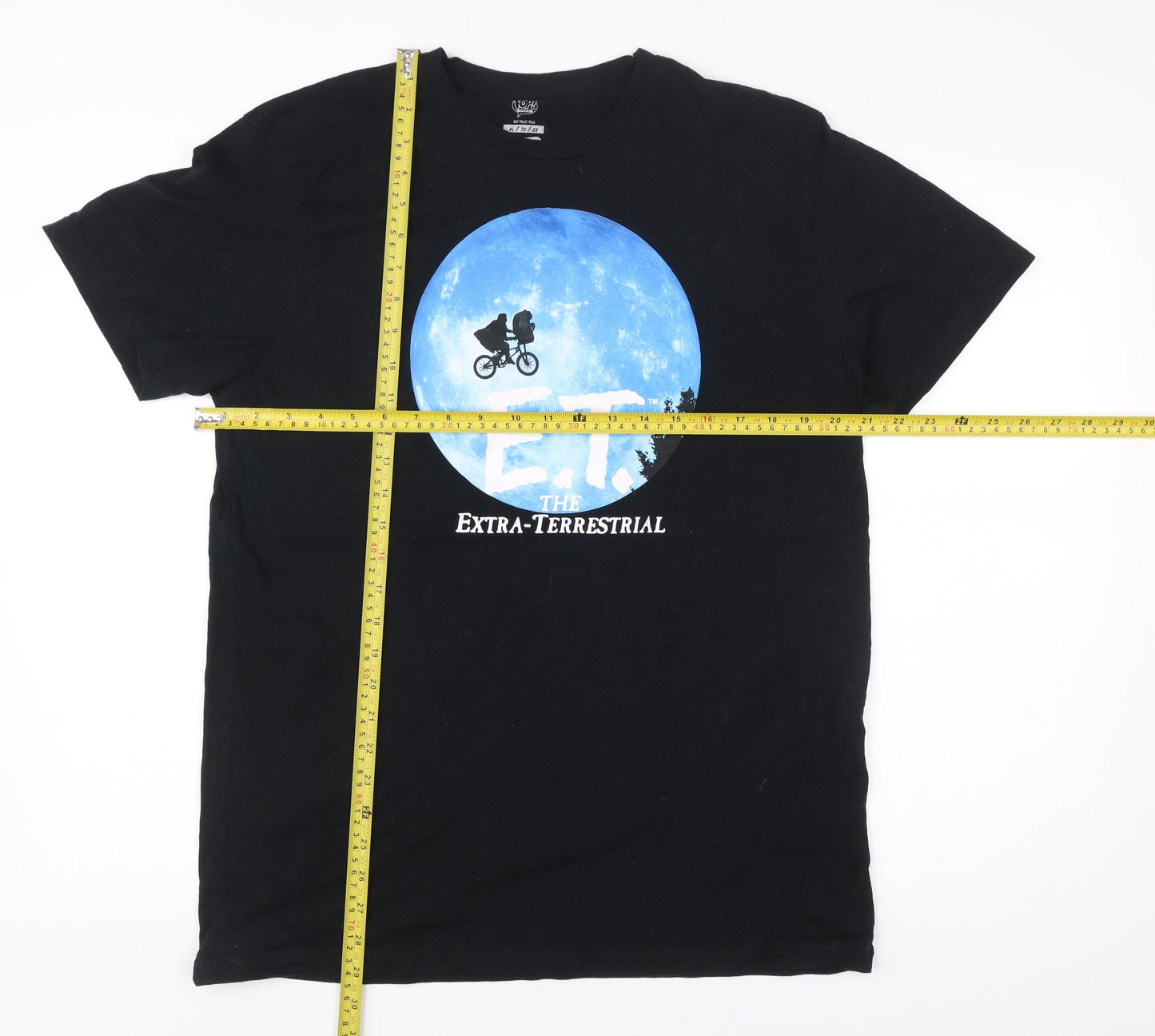 Funko Men’s Black XL E.T. Movie Graphic T-Shirt Cotton