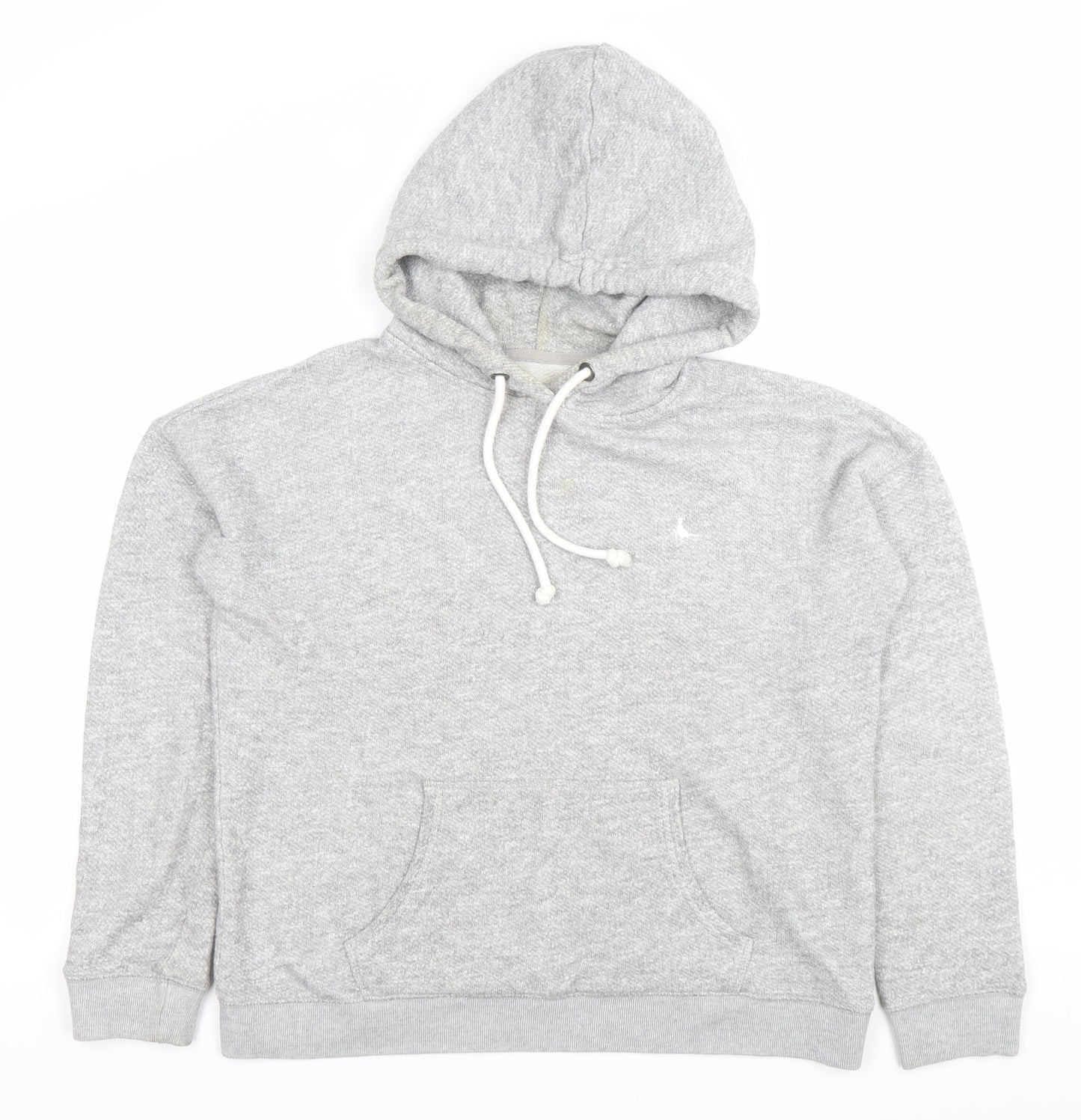 Jack Wills Womens Grey Hoodie Pullover UK 8 Cotton Blend Casual