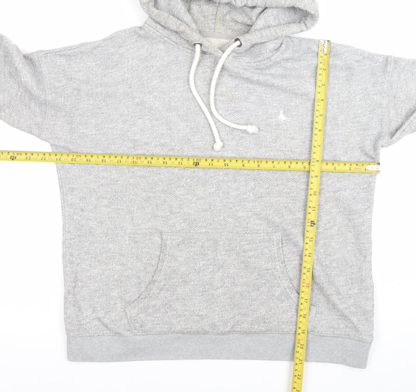 Jack Wills Womens Grey Hoodie Pullover UK 8 Cotton Blend Casual