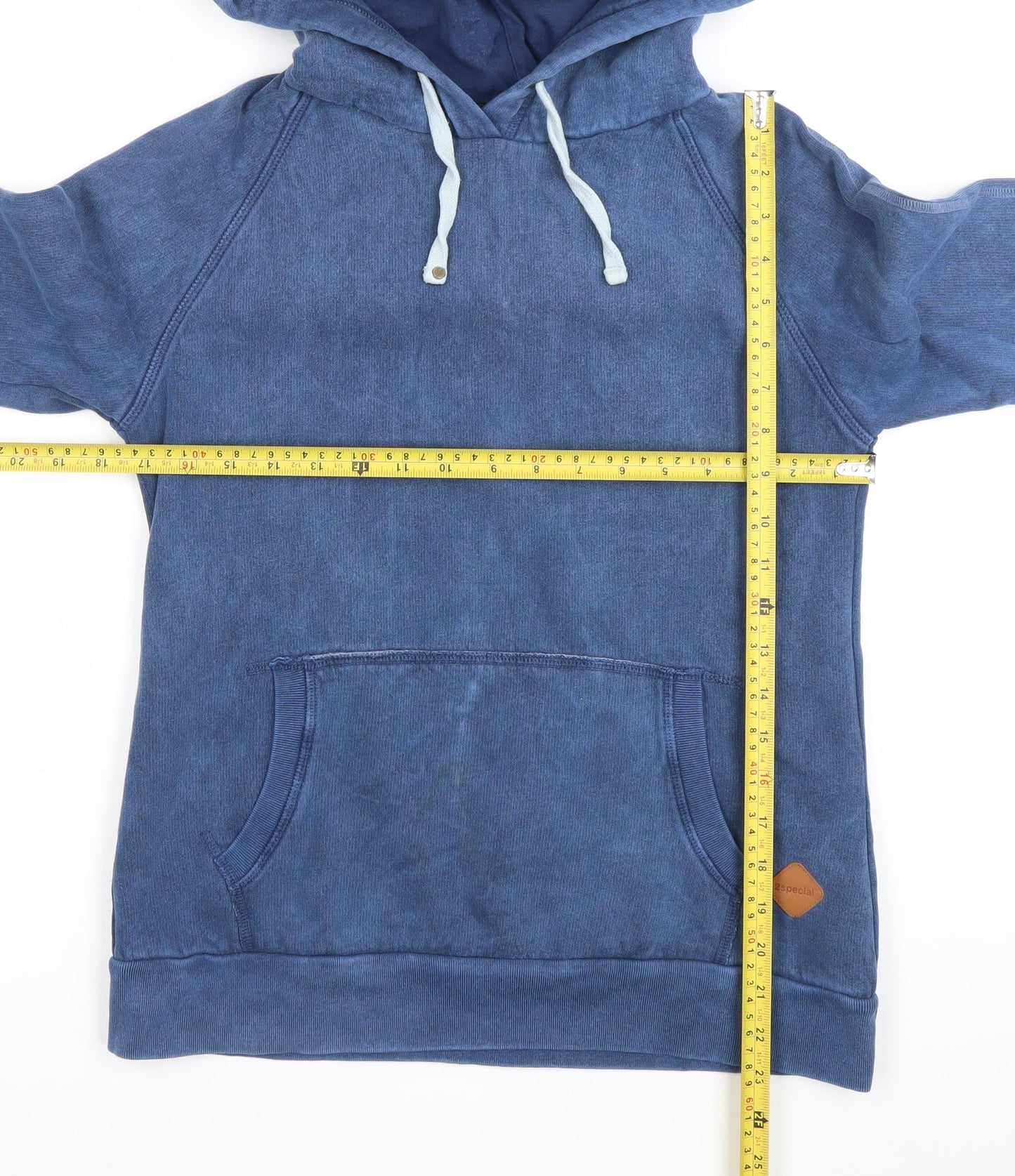 Zspecial Men’s Blue Pullover Hoodie Size M Cotton Blend