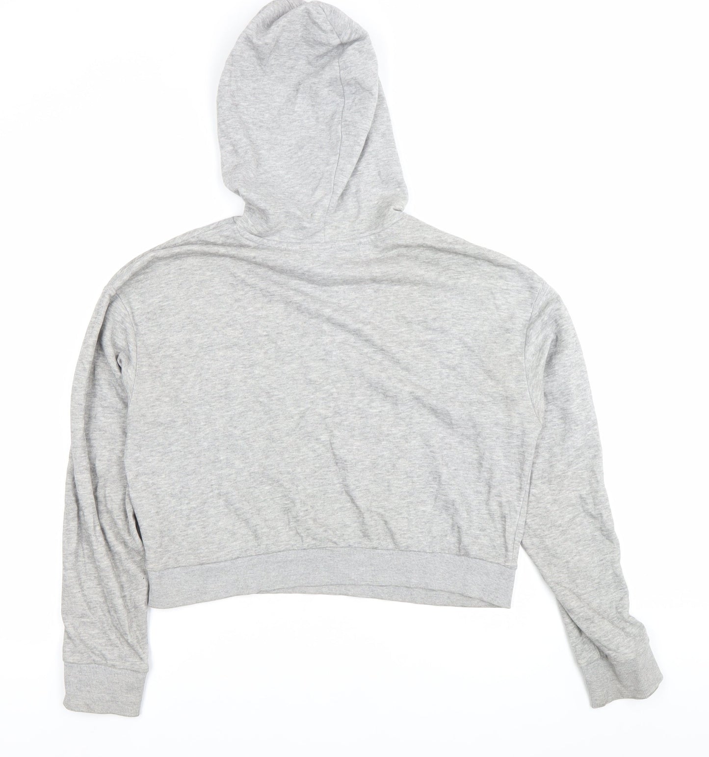 H&M Women’s Grey Hoodie Sweatshirt Small Cotton Blend Casual