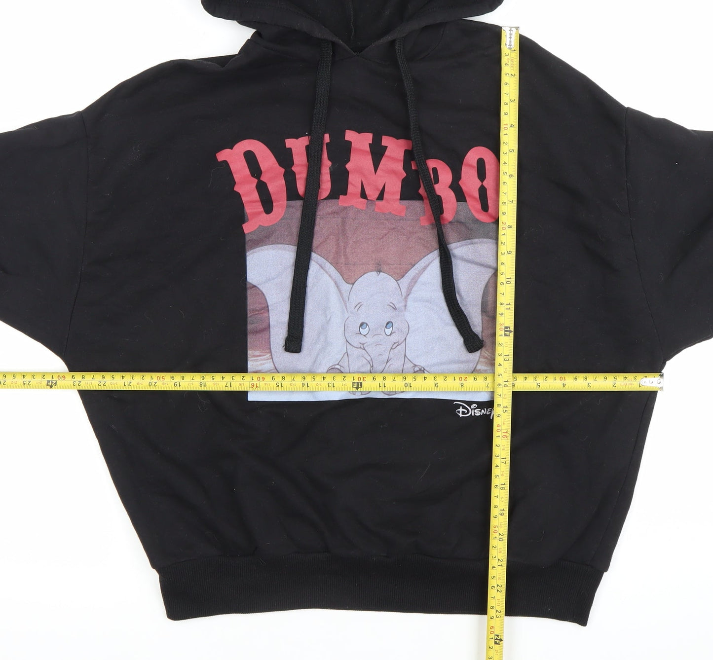 Pull&Bear Disney Dumbo Hoodie Women Black S Pullover Graphic