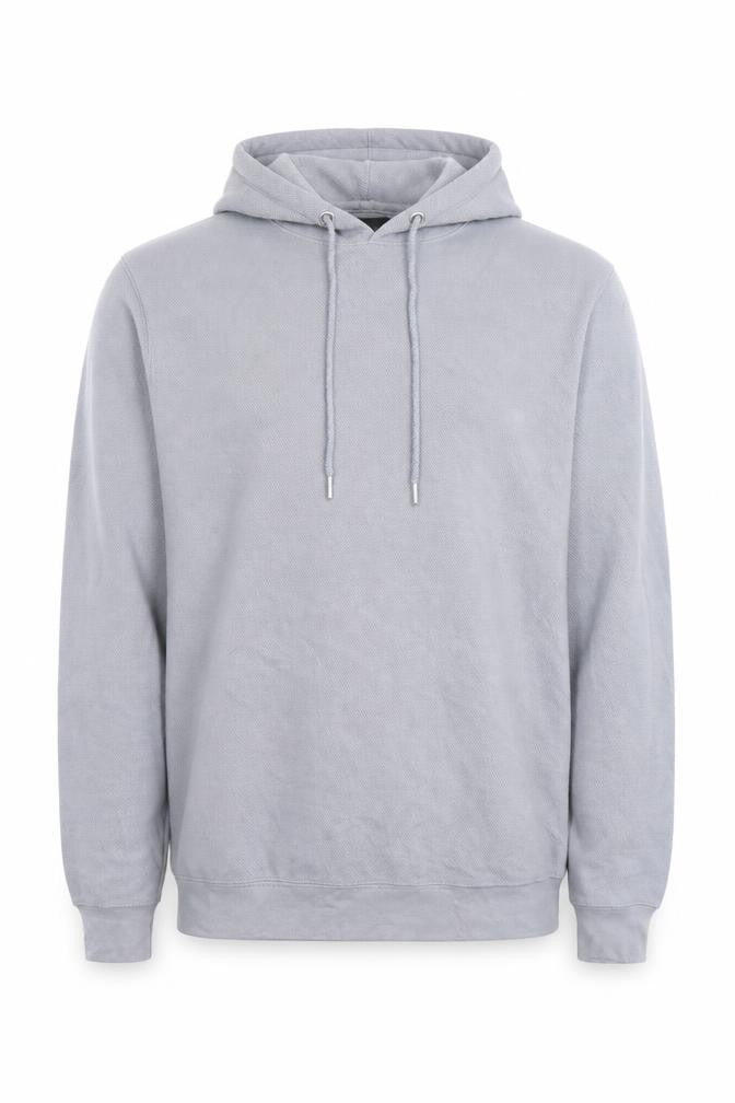 boohooMAN Mens Grey Pullover Hoodie Size M Regular Fit Cotton