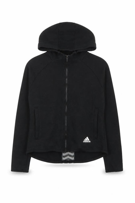 Adidas Women Black Full Zip Hoodie Jacket Size M Sportswear