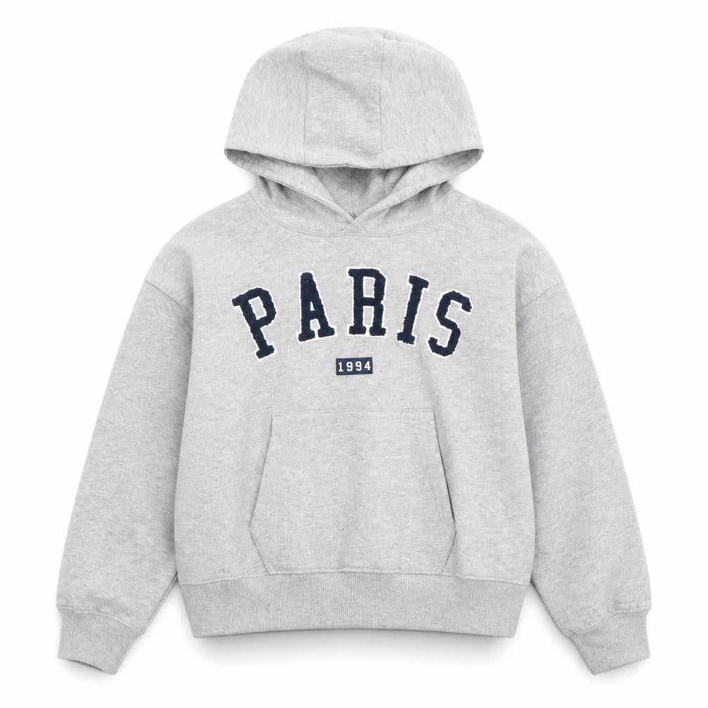 Very Boys Grey Pullover Hoodie 11 Years Paris Logo Long Sleeve