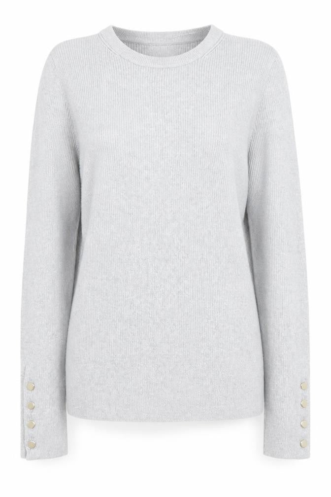 Marks & Spencer Women’s Grey Crew Neck Jumper Size 12 Long Sleeve