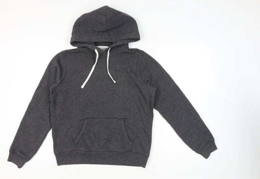 Jack Wills Womens Grey Pullover Hoodie Size 14 Regular Fit
