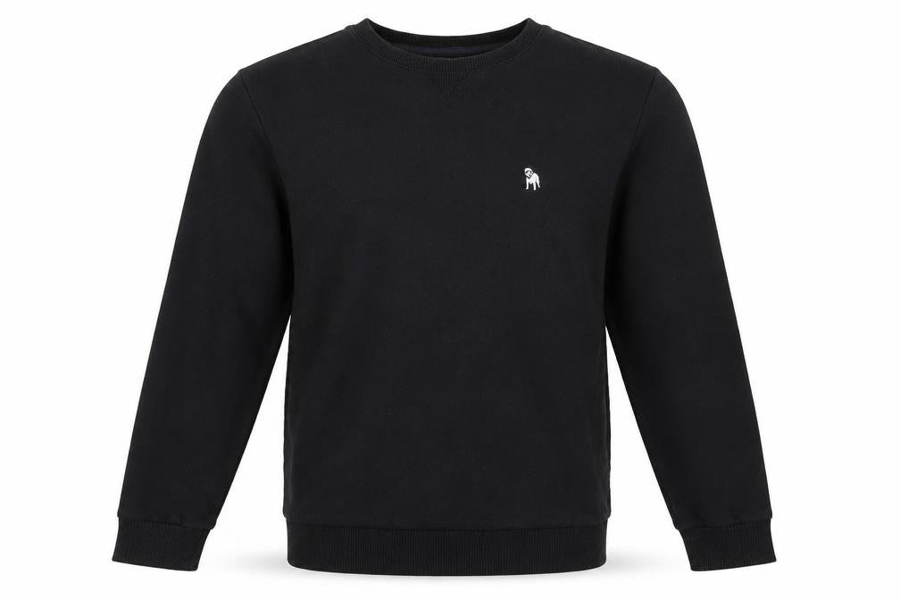 Spitalfields Men’s Black Sweatshirt Size S Pullover Crew Neck Cotton