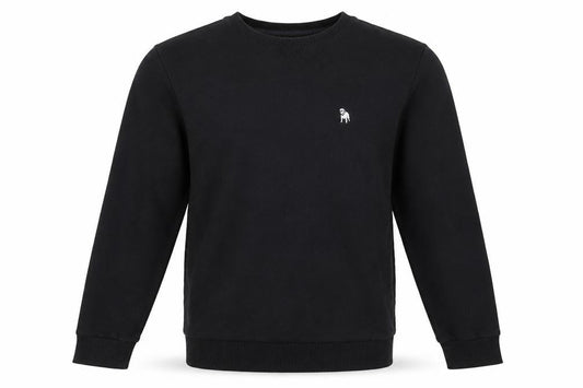 Spitalfields Men’s Black Sweatshirt Size S Pullover Crew Neck Cotton