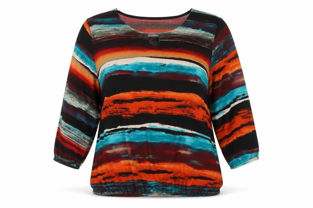 Envy Women’s Multicoloured Striped Tunic Blouse Size 16