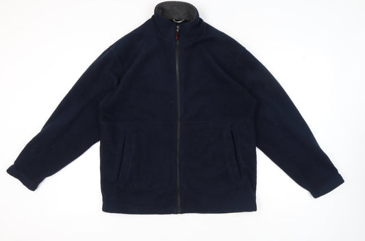 Marks and Spencer Men’s Blue Fleece Jacket M 38-40" Regular Fit Full Zip