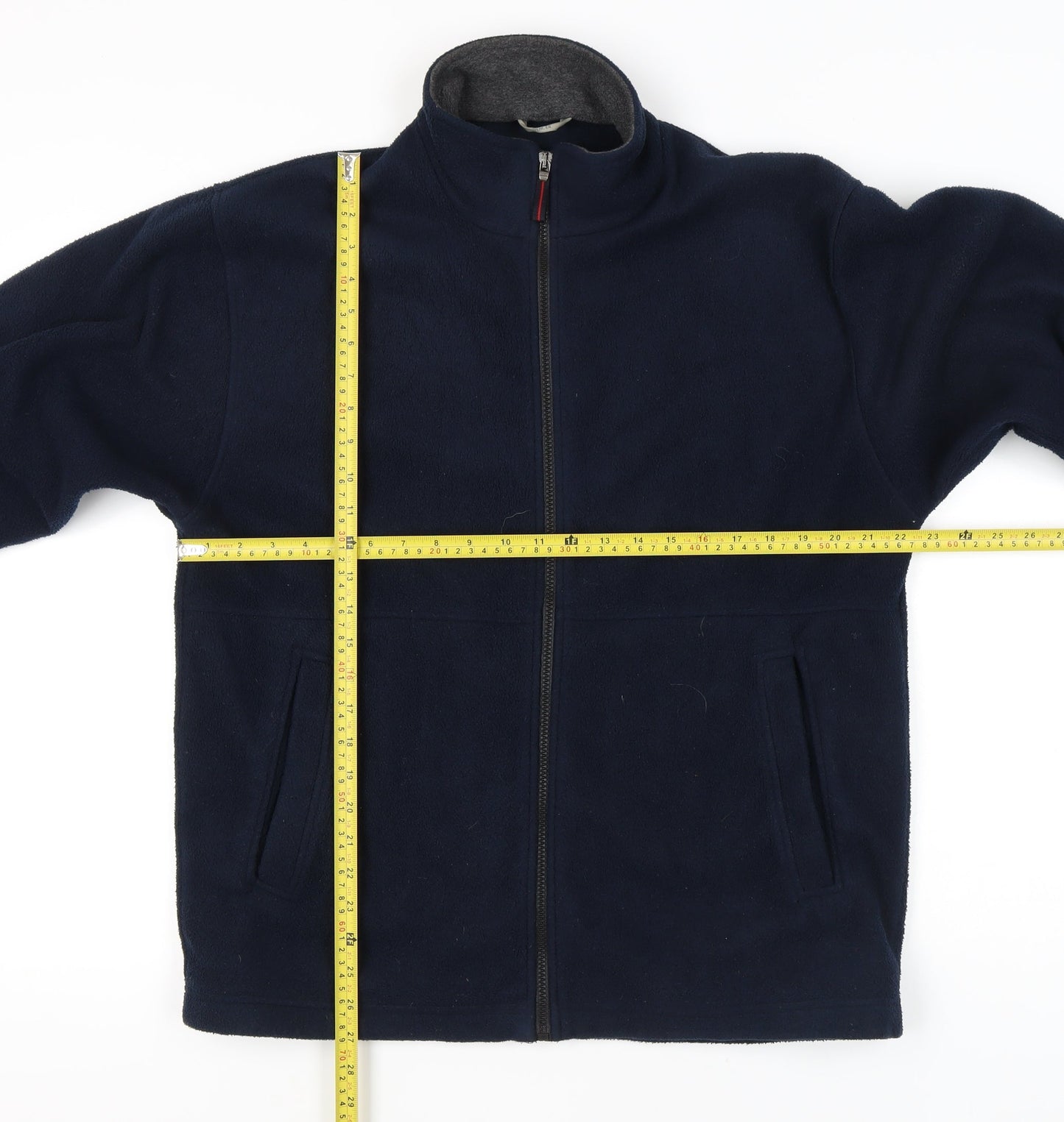 Marks and Spencer Men’s Blue Fleece Jacket M 38-40" Regular Fit Full Zip
