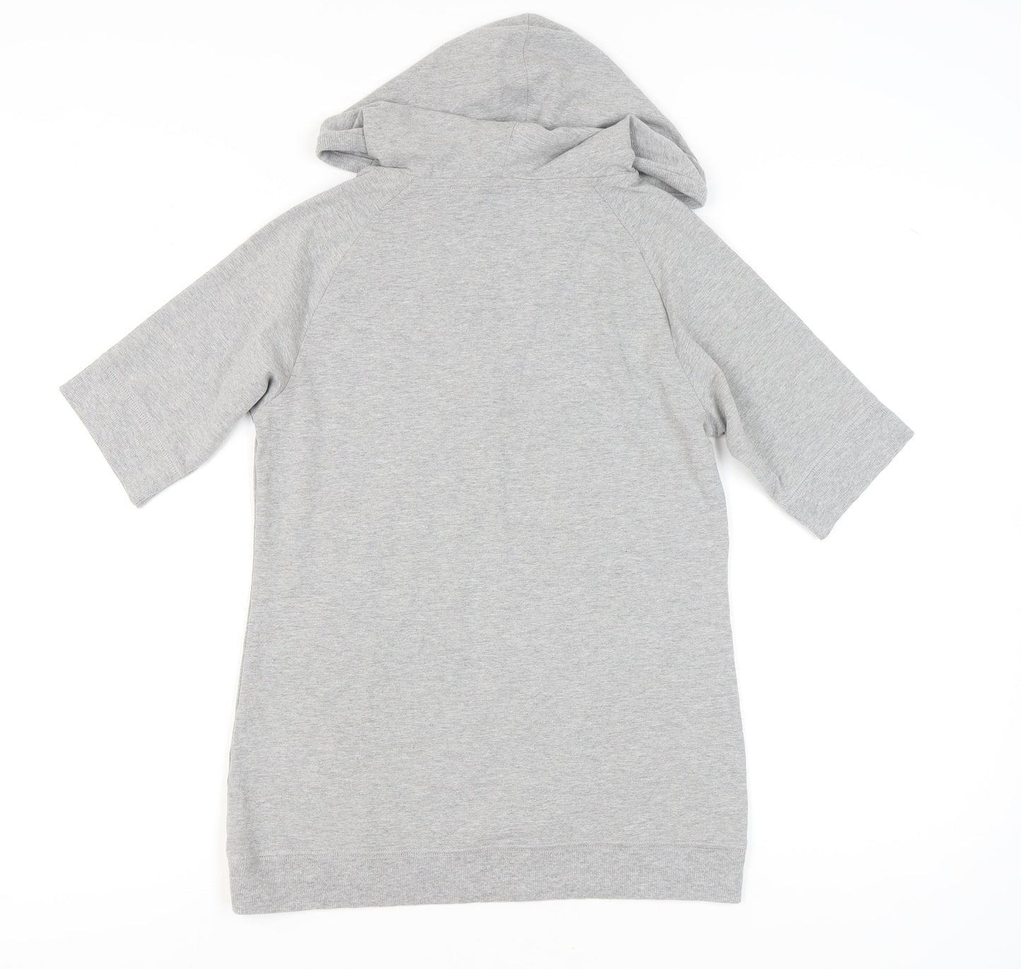 Pure Simple Sport Womens Grey Size 12 Hooded V-Neck T-Shirt