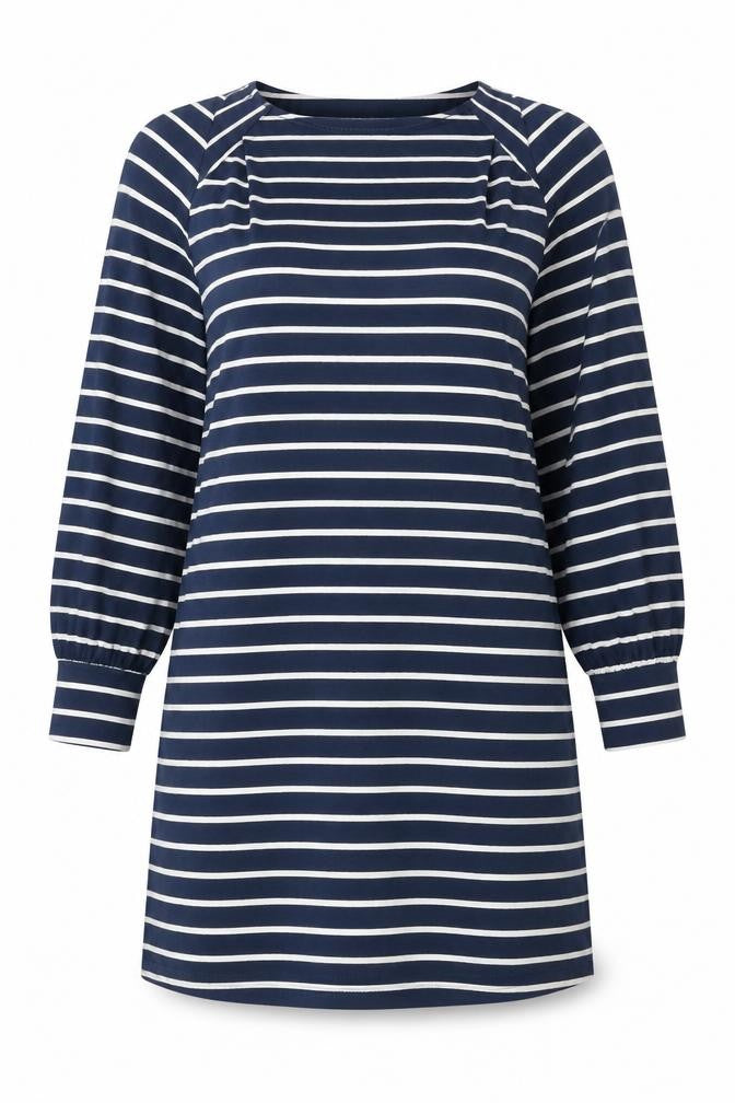 French Connection Women’s Blue Striped T-Shirt Dress Size S