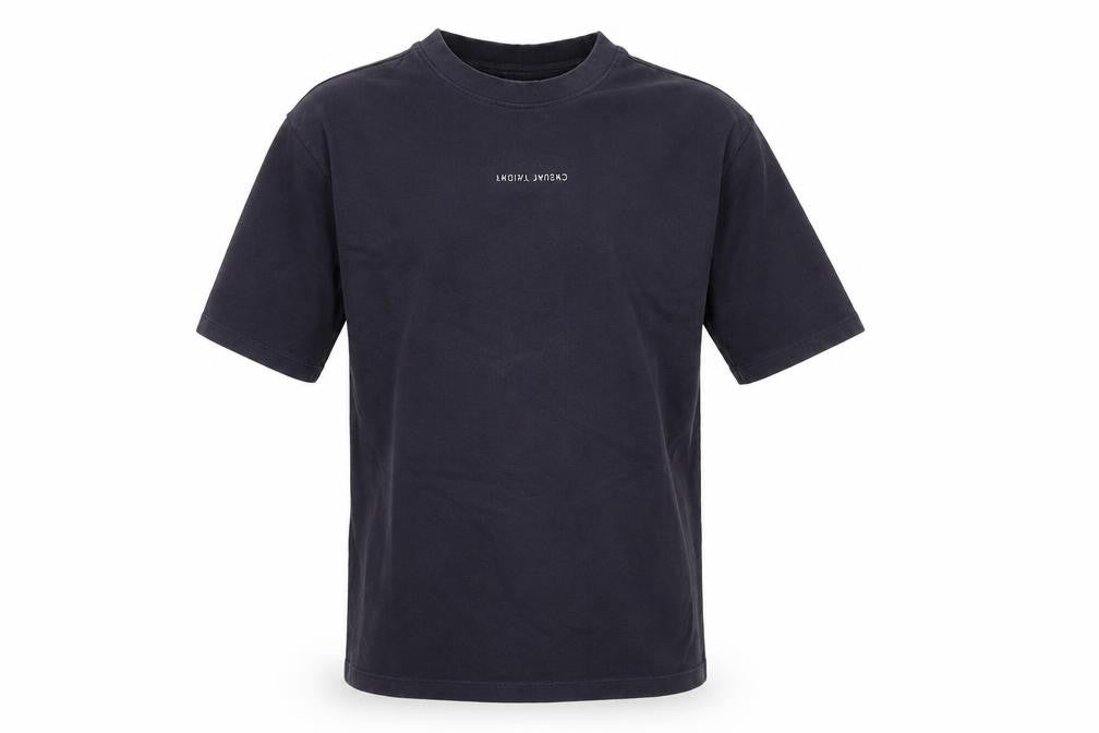 Casual Friday Men's Blue Cotton Crew Neck Short Sleeve T-Shirt M