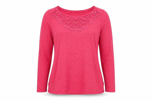 Marks and Spencer Women’s Pink Cotton Crochet Tunic Blouse UK 14
