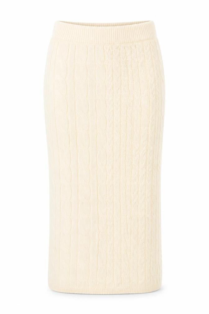 Marks & Spencer Women’s Ivory Knit Midi Pencil Skirt Size S