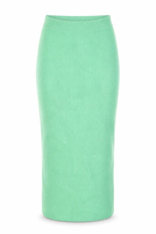 Marks & Spencer Womens Green Knit Midi Pencil Skirt Size S
